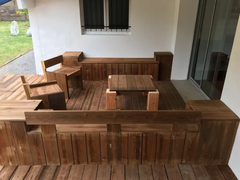 Terrasse et ameublement
